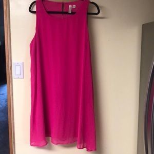 Hot pink dress